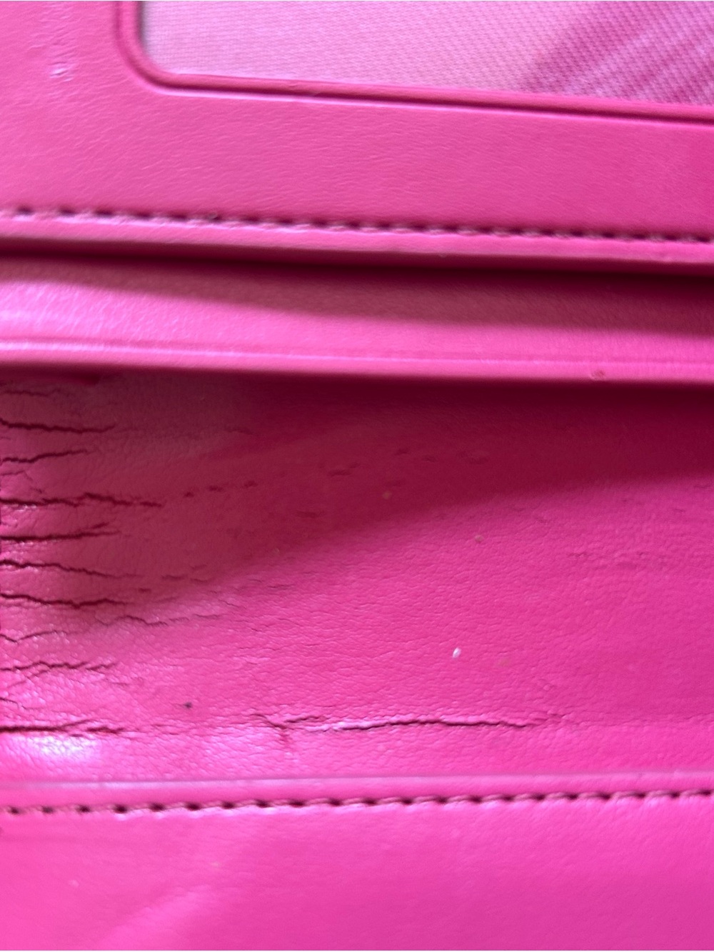 Coach Pink Leather Slim Wallet Silver Hardware - Picture 9 of 13